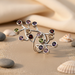 Load image into Gallery viewer, 925 Silver Gemstone Branch Ring for Women | Gift Jewelry