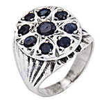 将图像加载到图库查看器中, 925 Silver Sapphire Gemstone Ring for Women | Cocktail Jewelry