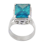 将图像加载到图库查看器中, 925 Silver Blue Gemstone Ring for Women | Cocktail Jewelry