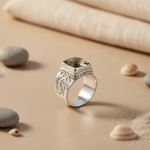 将图像加载到图库查看器中, 925 Silver Smoky Quartz Ring | Men's Ring | Gift for Him