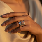 Load image into Gallery viewer, 925 Sterling Silver Ring with Gemstone for Women | Fashion Jewelry