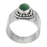 Load image into Gallery viewer, 925 Silver Green Stone Ring for Women | Statement Jewelry