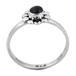Load image into Gallery viewer, 925 Silver Black Onyx Flower Ring for Women | Daily Wear Gift