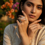 Load image into Gallery viewer, Silver Agate Stone Ring for Women | Statement Jewelry Gift