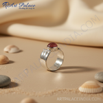 Load image into Gallery viewer, 925 Silver Red Gemstone Ring for Women | Daily Wear Jewelry