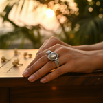 将图像加载到图库查看器中, 925 Silver Moonstone Ring for Women | Sterling Silver Jewelry
