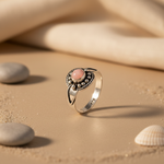 将图像加载到图库查看器中, 925 Sterling Silver Rose Quartz Ring for Women | Gift Jewelry