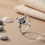 Load image into Gallery viewer, 925 Silver Amethyst Ring for Women | Gemstone Jewelry Gift