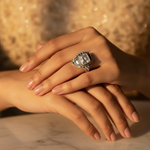 将图像加载到图库查看器中, 925 Silver Square Cut Ring for Women | Gift Jewelry