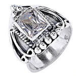 将图像加载到图库查看器中, 925 Silver Square Cut Ring for Women | Gift Jewelry