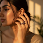 将图像加载到图库查看器中, 925 Silver Multi-Gemstone Ring for Women | Statement Ring