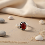 Load image into Gallery viewer, 925 Silver Red Carnelian Ring for Women | Gemstone Jewelry