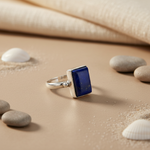 将图像加载到图库查看器中, 925 Silver Lapis Lazuli Ring for Women | Gemstone Jewelry