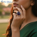 Load image into Gallery viewer, 925 Silver Oval Purple Stone Ring for Women | Gift Jewelry