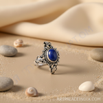 Load image into Gallery viewer, 925 Silver Lapis Lazuli Ring for Women | Gemstone Jewelry