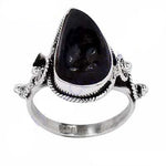 Load image into Gallery viewer, 925 Silver Iolite Teardrop Ring for Women | Gemstone Jewelry