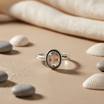 将图像加载到图库查看器中, 925 Silver Rose Quartz Ring for Women | Gift Jewelry