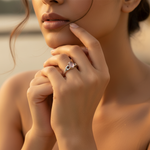 将图像加载到图库查看器中, 925 Silver Rose Quartz Ring for Women | Gemstone Jewelry