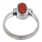 将图像加载到图库查看器中, 925 Silver Red Coral Ring for Women | Gemstone Jewelry