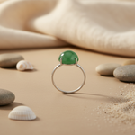 将图像加载到图库查看器中, 925 Silver Green Gemstone Ring for Women | Gift Jewelry
