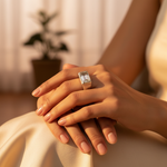 Load image into Gallery viewer, Silver Emerald Cut Ring | For Men | Gift Jewelry