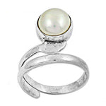 Load image into Gallery viewer, 925 Silver Pearl Swirl Ring | Women's Jewelry | Gift