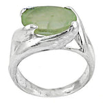 将图像加载到图库查看器中, 925 Silver Green Gemstone Ring for Women | Statement Jewelry