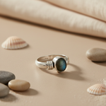 将图像加载到图库查看器中, 925 Silver Labradorite Ring for Women | Gemstone Jewelry