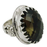 Load image into Gallery viewer, 925 Silver Smoky Quartz Ring for Women | Statement Jewelry
