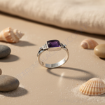 Load image into Gallery viewer, 925 Silver Amethyst Ring for Women | Gemstone Jewelry