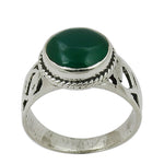 Load image into Gallery viewer, 925 Silver Green Onyx Ring for Women | Gemstone Jewelry