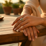 将图像加载到图库查看器中, 925 Silver Square Stone Ring for Women | Sterling Silver Jewelry