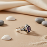 Load image into Gallery viewer, 925 Silver Amethyst Ring for Women | Gemstone Jewelry