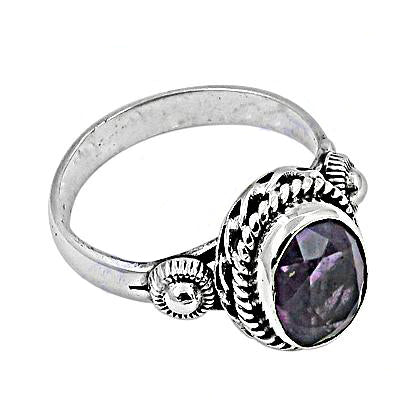 925 silver amethyst ring for women | gemstone jewelry