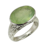 Load image into Gallery viewer, 925 Silver Prehnite Gemstone Ring for Women | Gift Jewelry
