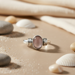 Load image into Gallery viewer, 925 Silver Rose Quartz Ring for Women | Gemstone Jewelry