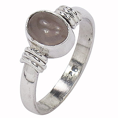 925 silver rose quartz ring for women | gemstone jewelry
