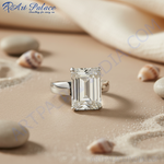 Load image into Gallery viewer, Anillo de talla esmeralda | Anillo de plata | Regalo de aniversario