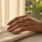 将图像加载到图库查看器中, 925 Sterling Silver Green Gemstone Ring for Women | Gift Jewelry