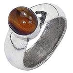 Load image into Gallery viewer, 925 Sterling Silver Tiger Eye Ring for Men | Statement Jewelry