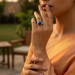 Load image into Gallery viewer, 925 Silver Blue Gemstone Ring for Women | Daily Wear