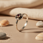 将图像加载到图库查看器中, 925 Silver Garnet Ring for Women | Gemstone Jewelry Gift