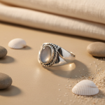 将图像加载到图库查看器中, 925 Silver Moonstone Ring for Women | Gift Jewelry