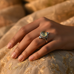 将图像加载到图库查看器中, 925 Silver Prehnite Gemstone Ring for Women | Gift Jewelry