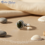 Load image into Gallery viewer, 925 Silver Green Gemstone Ring for Women | Gift Jewelry