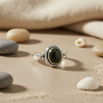 将图像加载到图库查看器中, 925 Silver Green Gemstone Ring for Women | Gift Jewelry