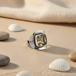 Load image into Gallery viewer, Anillo de citrino en plata de ley 925 | Anillo llamativo para mujer