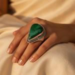 Load image into Gallery viewer, Anillo de turquesa en plata de ley 925 para mujer | Joyería de regalo