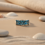 Load image into Gallery viewer, 925 Silver Blue Topaz Ring for Women | Gemstone Ring
