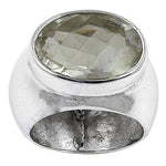Load image into Gallery viewer, 925 Silver Faceted Gemstone Ring for Women | Statement Jewelry